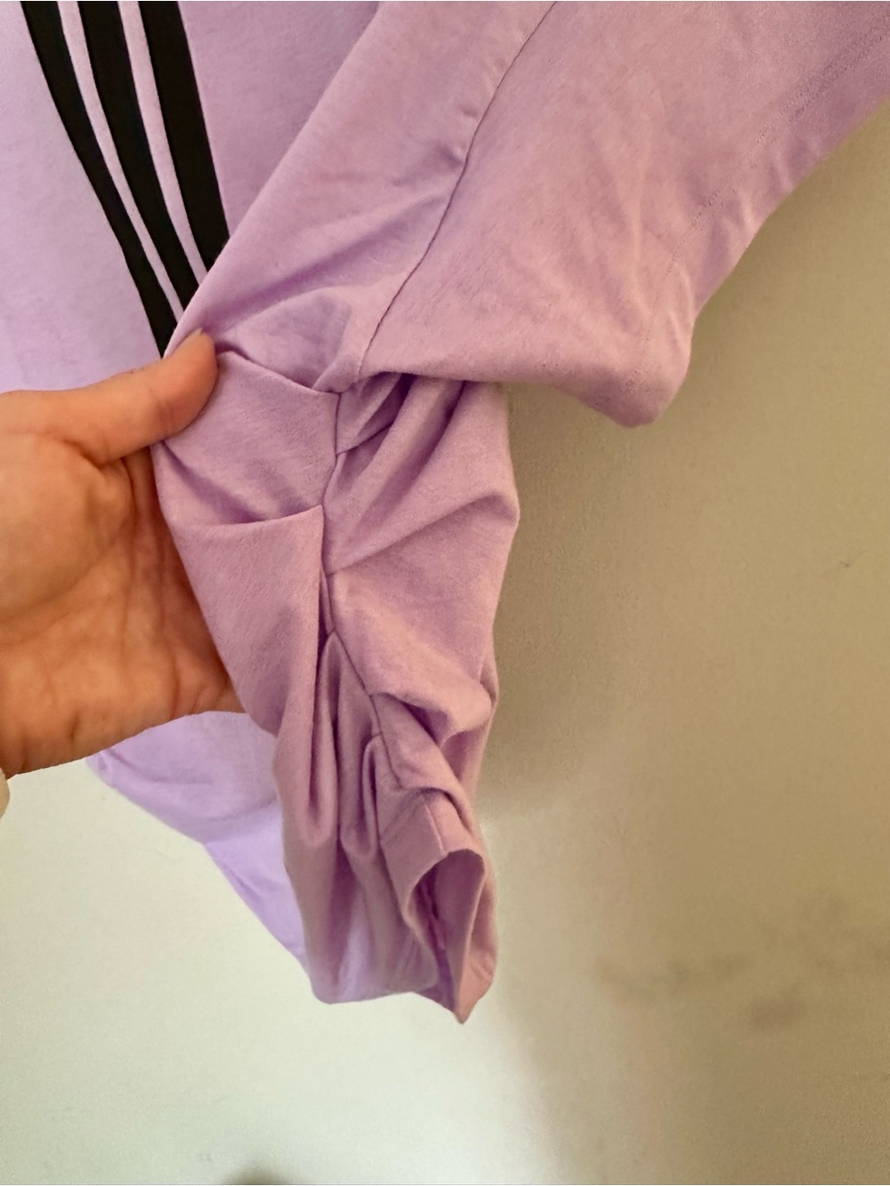 Adidas Women’s Lilac Short-Sleeve Training Top - Picture 3 of 6
